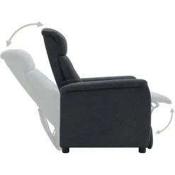 ASUPERMALL Fauteuil Inclinable électrique Gris Foncé Similicuir Daim -Pas Cher Fauteuil Magasin 57735777 3