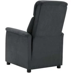 ASUPERMALL Fauteuil Inclinable électrique Gris Foncé Similicuir Daim -Pas Cher Fauteuil Magasin 57735777 4