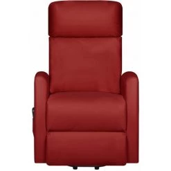 ASUPERMALL Fauteuil Inclinable De Massage Rouge Bordeaux Similicuir -Pas Cher Fauteuil Magasin 57735780 3