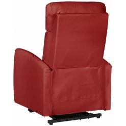 ASUPERMALL Fauteuil Inclinable De Massage Rouge Bordeaux Similicuir -Pas Cher Fauteuil Magasin 57735780 5