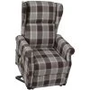 ASUPERMALL Fauteuil De Massage Inclinable Marron Tissu -Pas Cher Fauteuil Magasin 57735805 1