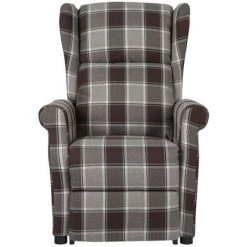 ASUPERMALL Fauteuil De Massage Inclinable Marron Tissu -Pas Cher Fauteuil Magasin 57735805 3