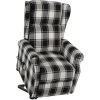 ASUPERMALL Fauteuil De Massage Inclinable Marron Et Blanc Tissu -Pas Cher Fauteuil Magasin 57735810 1