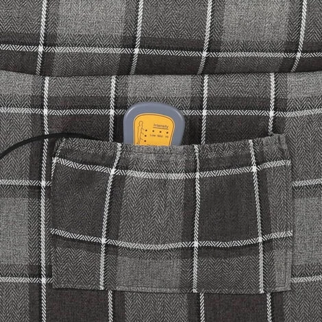 ASUPERMALL Fauteuil De Massage Inclinable Gris Tissu 4 ASUPERMALL Fauteuil De Massage Inclinable Gris Tissu – Image 2