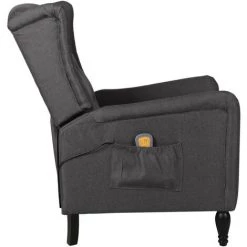 ASUPERMALL Fauteuil De Massage Inclinable Gris Foncé Tissu 10 ASUPERMALL Fauteuil De Massage Inclinable Gris Foncé Tissu -Pas Cher Fauteuil Magasin 57735813 4