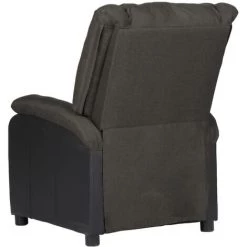 ASUPERMALL Fauteuil Inclinable TV électrique Gris Foncé Similicuir Tissu -Pas Cher Fauteuil Magasin 57736464 5