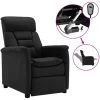 ASUPERMALL Fauteuil Inclinable électrique Noir Similicuir Daim 1 ASUPERMALL Fauteuil Inclinable électrique Noir Similicuir Daim -Pas Cher Fauteuil Magasin 57736476 1