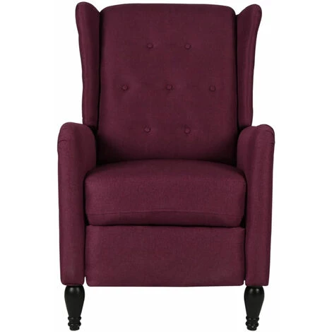 ASUPERMALL Fauteuil De Massage Inclinable Violet Tissu 5 ASUPERMALL Fauteuil De Massage Inclinable Violet Tissu â Image 3