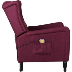ASUPERMALL Fauteuil De Massage Inclinable Violet Tissu 10 ASUPERMALL Fauteuil De Massage Inclinable Violet Tissu -Pas Cher Fauteuil Magasin 57736491 4