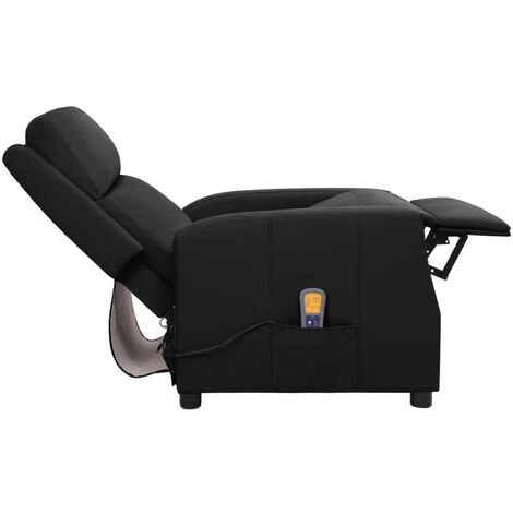 ASUPERMALL Fauteuil De Massage Inclinable Noir Similicuir 7 ASUPERMALL Fauteuil De Massage Inclinable Noir Similicuir – Image 5