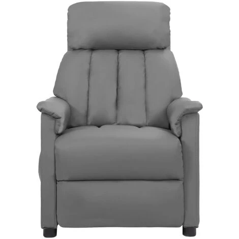 ASUPERMALL Fauteuil De Massage Inclinable Gris Similicuir 5 ASUPERMALL Fauteuil De Massage Inclinable Gris Similicuir – Image 3