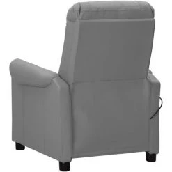 ASUPERMALL Fauteuil De Massage Inclinable Gris Similicuir -Pas Cher Fauteuil Magasin 57736515 5