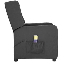 ASUPERMALL Fauteuil De Massage Inclinable Gris Foncé Tissu 10 ASUPERMALL Fauteuil De Massage Inclinable Gris Foncé Tissu -Pas Cher Fauteuil Magasin 57736516 4