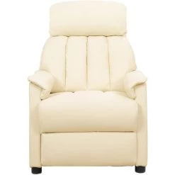 ASUPERMALL Fauteuil De Massage Inclinable Crème Similicuir 9 ASUPERMALL Fauteuil De Massage Inclinable Crème Similicuir -Pas Cher Fauteuil Magasin 57736523 3