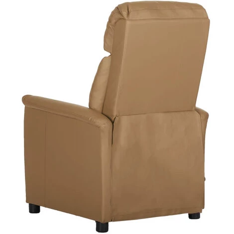 ASUPERMALL Fauteuil De Massage Inclinable Cappuccino Similicuir 6 ASUPERMALL Fauteuil De Massage Inclinable Cappuccino Similicuir – Image 4