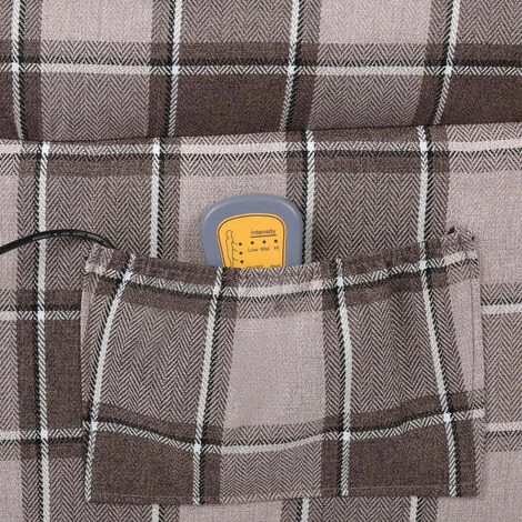 ASUPERMALL Fauteuil De Massage Inclinable Beige Tissu 4 ASUPERMALL Fauteuil De Massage Inclinable Beige Tissu – Image 2