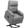 ASUPERMALL Fauteuil Inclinable Gris Clair Tissu -Pas Cher Fauteuil Magasin 57739698 1