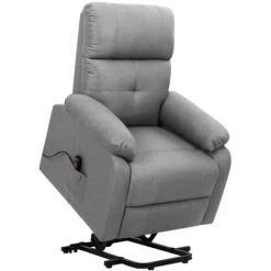 ASUPERMALL Fauteuil Inclinable Gris Clair Tissu