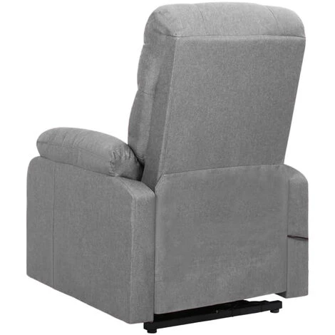 ASUPERMALL Fauteuil Inclinable Gris Clair Tissu 7 ASUPERMALL Fauteuil Inclinable Gris Clair Tissu – Image 5