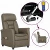 ASUPERMALL Fauteuil Inclinable électrique De Massage Gris Similicuir