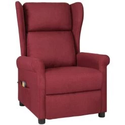 ASUPERMALL Fauteuil Inclinable De Massage électrique Rouge Bordeaux Tissu 9 ASUPERMALL Fauteuil Inclinable De Massage électrique Rouge Bordeaux Tissu -Pas Cher Fauteuil Magasin 57739709 3