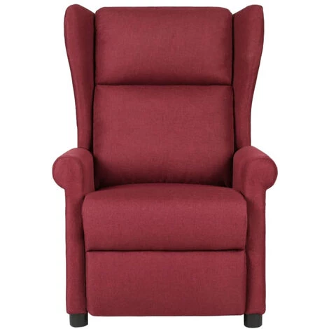 ASUPERMALL Fauteuil Inclinable De Massage électrique Rouge Bordeaux Tissu 6 ASUPERMALL Fauteuil Inclinable De Massage électrique Rouge Bordeaux Tissu – Image 4