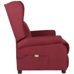ASUPERMALL Fauteuil Inclinable De Massage électrique Rouge Bordeaux Tissu 11 ASUPERMALL Fauteuil Inclinable De Massage électrique Rouge Bordeaux Tissu -Pas Cher Fauteuil Magasin 57739709 5