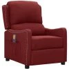 ASUPERMALL Fauteuil De Massage Inclinable Rouge Bordeaux Tissu -Pas Cher Fauteuil Magasin 57739719 1