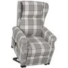 ASUPERMALL Fauteuil De Massage Inclinable Gris Tissu -Pas Cher Fauteuil Magasin 57739728 1