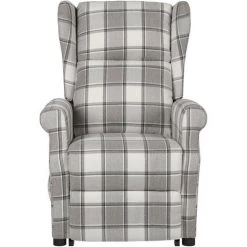 ASUPERMALL Fauteuil De Massage Inclinable Gris Tissu -Pas Cher Fauteuil Magasin 57739728 3