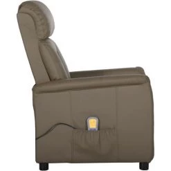 ASUPERMALL Fauteuil De Massage Inclinable Gris Similicuir 9 ASUPERMALL Fauteuil De Massage Inclinable Gris Similicuir -Pas Cher Fauteuil Magasin 57739734 3
