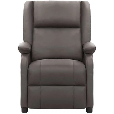 ASUPERMALL Fauteuil De Massage Inclinable Gris Cuir Véritable 5 ASUPERMALL Fauteuil De Massage Inclinable Gris Cuir Véritable – Image 3