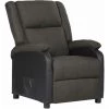 ASUPERMALL Fauteuil Inclinable TV Gris Foncé Similicuir Et Tissu 2 ASUPERMALL Fauteuil Inclinable TV Gris Foncé Similicuir Et Tissu -Pas Cher Fauteuil Magasin 57740450 1