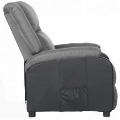 ASUPERMALL Fauteuil Inclinable TV électrique Gris Clair Similicuir Tissu 10 ASUPERMALL Fauteuil Inclinable TV électrique Gris Clair Similicuir Tissu -Pas Cher Fauteuil Magasin 57740451 4