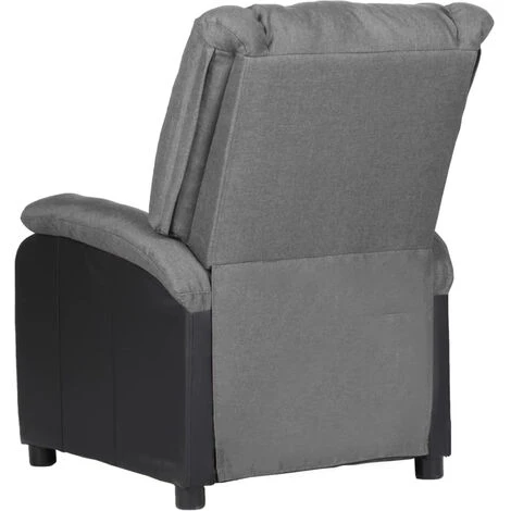 ASUPERMALL Fauteuil Inclinable TV électrique Gris Clair Similicuir Tissu 7 ASUPERMALL Fauteuil Inclinable TV électrique Gris Clair Similicuir Tissu – Image 5