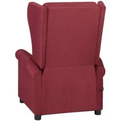 ASUPERMALL Fauteuil De Massage Inclinable Rouge Bordeaux Tissu 11 ASUPERMALL Fauteuil De Massage Inclinable Rouge Bordeaux Tissu -Pas Cher Fauteuil Magasin 57740484 5