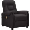 ASUPERMALL Fauteuil De Massage Inclinable Noir Similicuir -Pas Cher Fauteuil Magasin 57740486 1