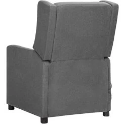ASUPERMALL Fauteuil De Massage Inclinable Gris Clair Tissu 11 ASUPERMALL Fauteuil De Massage Inclinable Gris Clair Tissu -Pas Cher Fauteuil Magasin 57740495 5