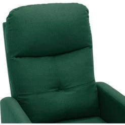 TRUE DEAL Fauteuil Inclinable électrique Vert Foncé Tissu -Pas Cher Fauteuil Magasin 57820090 5