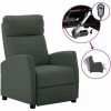 TRUE DEAL Fauteuil Inclinable électrique Gris Similicuir -Pas Cher Fauteuil Magasin 57820103 1