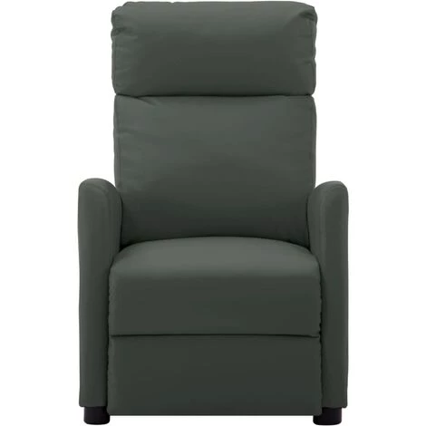 TRUE DEAL Fauteuil Inclinable électrique Gris Similicuir 5 TRUE DEAL Fauteuil Inclinable électrique Gris Similicuir – Image 3