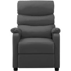 TRUE DEAL Fauteuil Inclinable électrique Gris Similicuir -Pas Cher Fauteuil Magasin 57820135 3