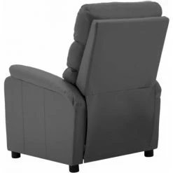 TRUE DEAL Fauteuil Inclinable électrique Gris Similicuir -Pas Cher Fauteuil Magasin 57820135 5