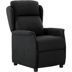 TRUE DEAL Fauteuil Inclinable électrique Noir Tissu 8 TRUE DEAL Fauteuil Inclinable électrique Noir Tissu -Pas Cher Fauteuil Magasin 57820138 2