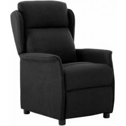 TRUE DEAL Fauteuil Inclinable électrique Noir Tissu 9 TRUE DEAL Fauteuil Inclinable électrique Noir Tissu -Pas Cher Fauteuil Magasin 57820138 3