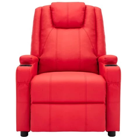 TRUE DEAL Fauteuil Similicuir De Massage Inclinable électrique - Couleur Rouge Dimensions Totales : 75 X 88 X 106 Cm (l X P X H) 5 TRUE DEAL Fauteuil Similicuir De Massage Inclinable électrique - Couleur Rouge Dimensions Totales : 75 X 88 X 106 Cm (l X P X H) – Image 3