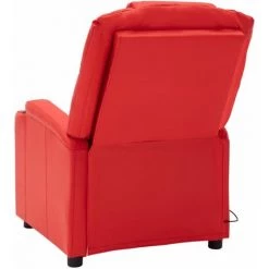TRUE DEAL Fauteuil Similicuir De Massage Inclinable électrique - Couleur Rouge Dimensions Totales : 75 X 88 X 106 Cm (l X P X H) 11 TRUE DEAL Fauteuil Similicuir De Massage Inclinable électrique - Couleur Rouge Dimensions Totales : 75 X 88 X 106 Cm (l X P X H) -Pas Cher Fauteuil Magasin 57820159 5