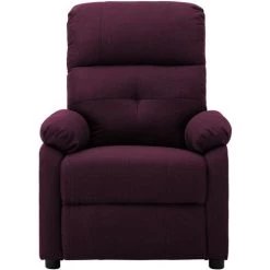 TRUE DEAL Fauteuil Inclinable électrique Tissu - Couleur Violet Dimensions Totales : 76 X 90 X 100 Cm (L X L X H) -Pas Cher Fauteuil Magasin 57820162 3