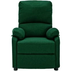 TRUE DEAL Fauteuil Inclinable électrique Vert Foncé Tissu 9 TRUE DEAL Fauteuil Inclinable électrique Vert Foncé Tissu -Pas Cher Fauteuil Magasin 57820168 3