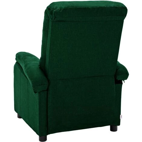 TRUE DEAL Fauteuil Inclinable électrique Vert Foncé Tissu 7 TRUE DEAL Fauteuil Inclinable électrique Vert Foncé Tissu – Image 5